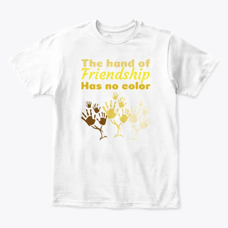 The hand of friendship has no color