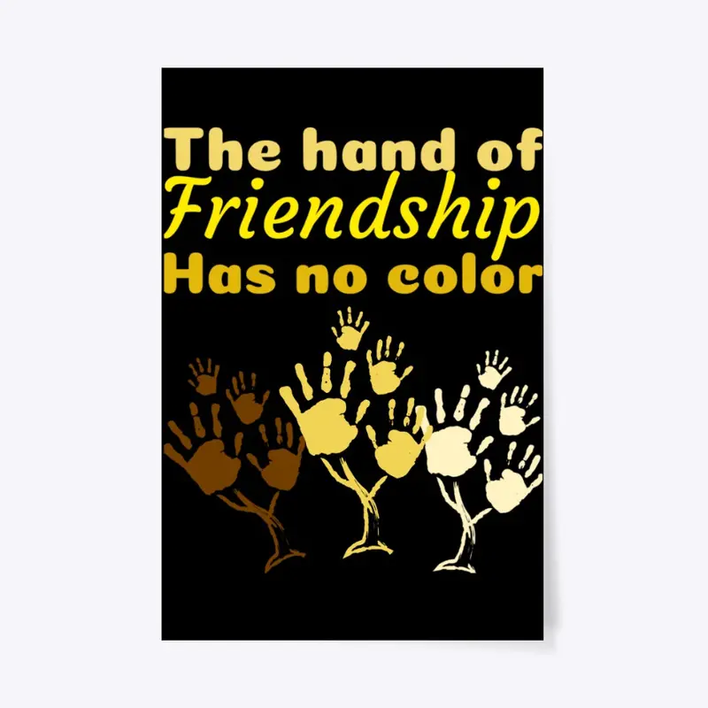The hand of friendship has no color